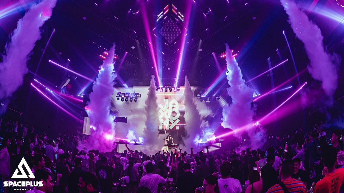 interior of Spaceplus nightclub in Bangkok