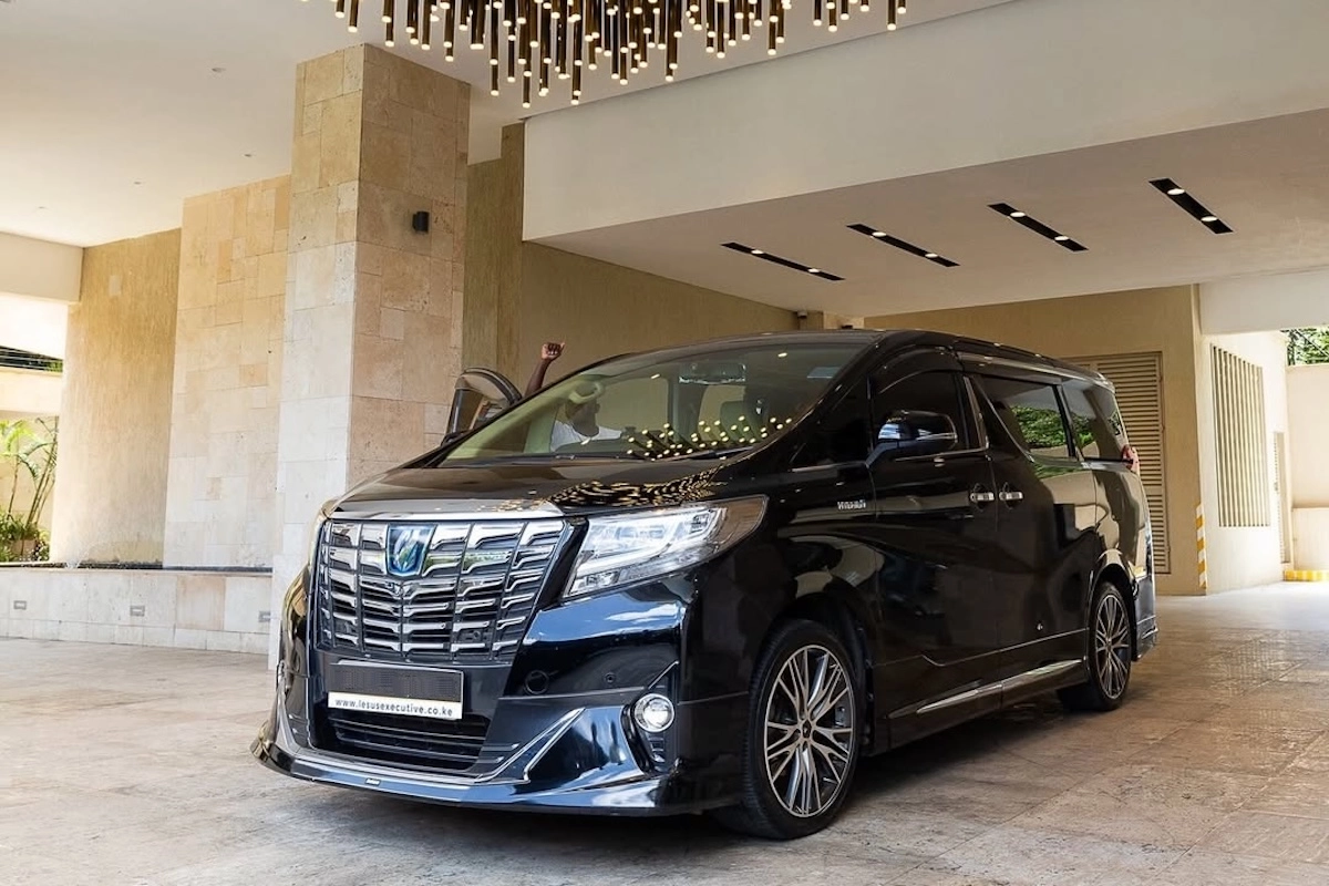 Luxury van with a driver waiting for a client in Bangkok Thailand