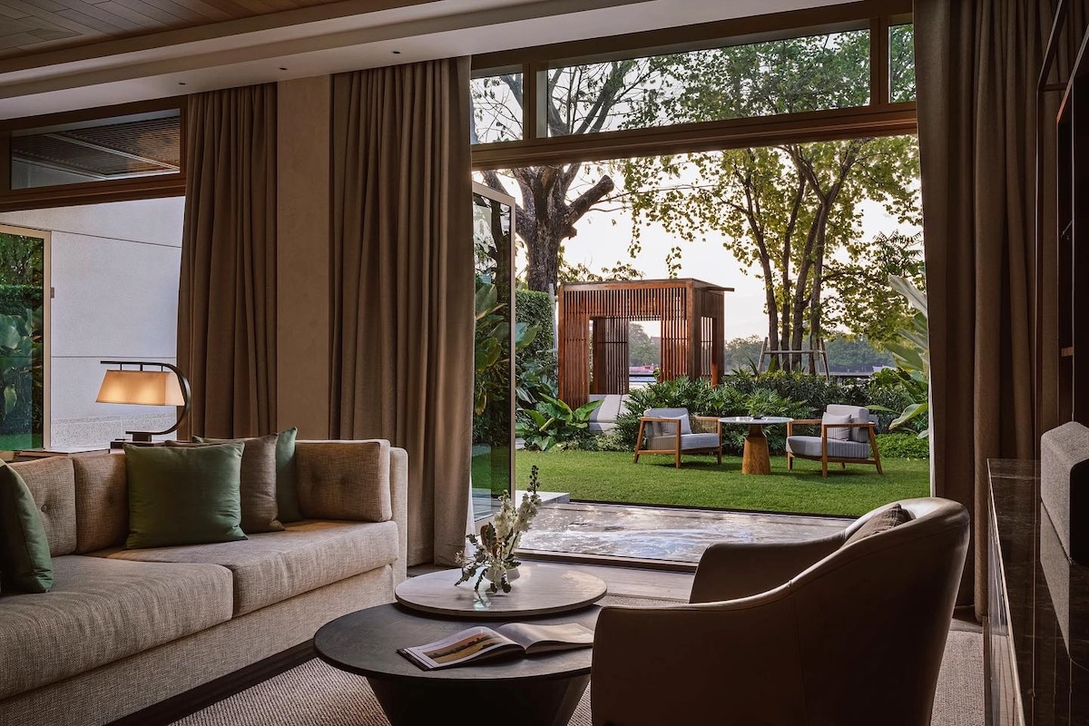private riverside villa at Capella Bangkok next to the Chao Phraya river